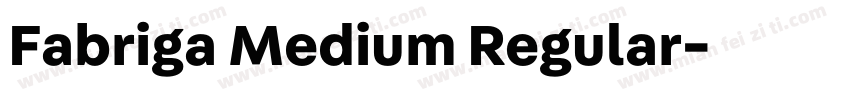 Fabriga Medium Regular字体转换